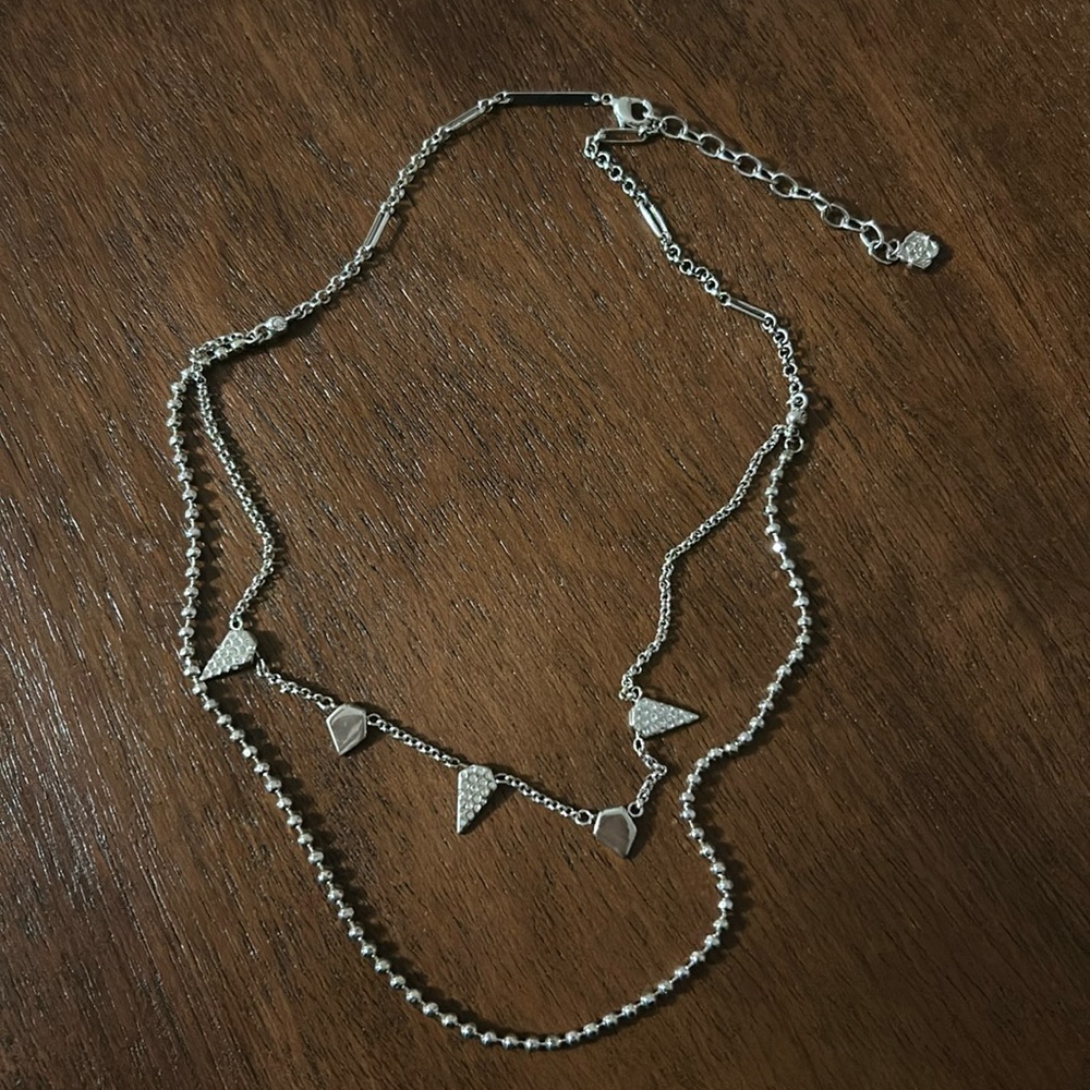 Silver Kendra Scott Layered Necklace
